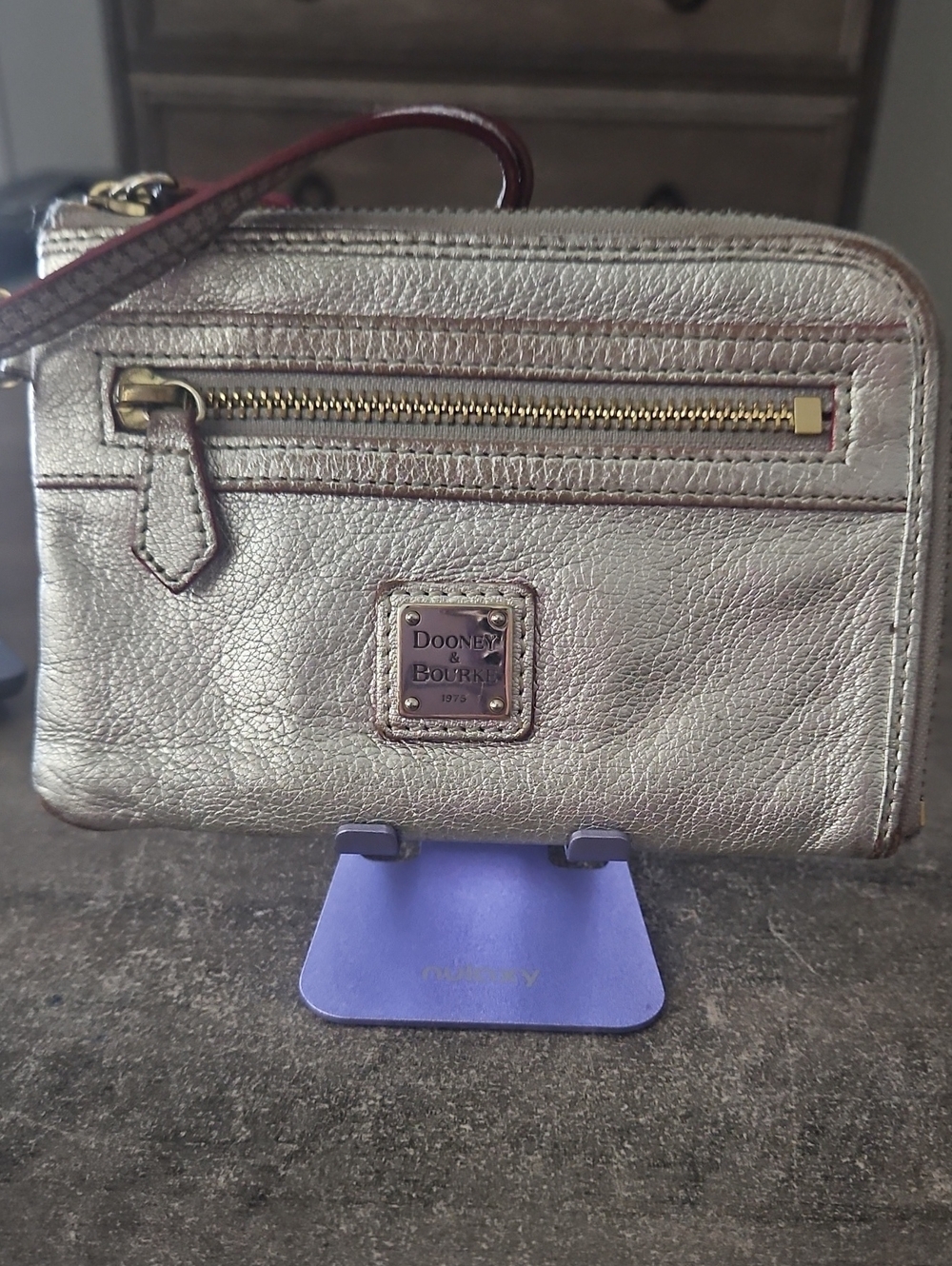 Dooney & Bourke Metallic Leather Wristlet